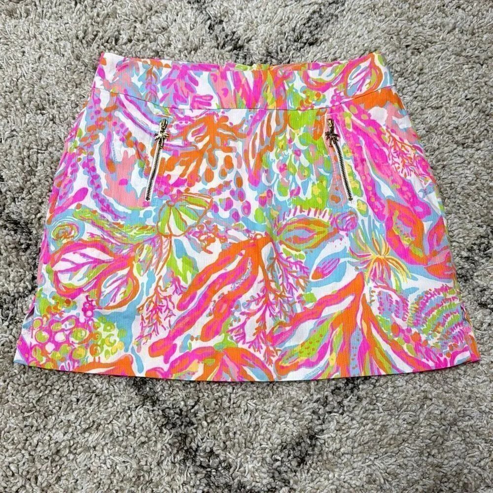 Lilly Pulitzer Multi Color Skort Size 2 - Picture 2 of 7